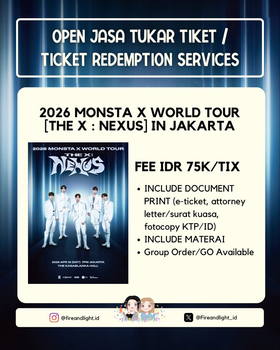 FAL.ID JASTIP TIKET KONSER / TICKETING SERVICE tweet media