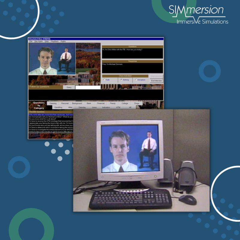SIMmersion_PR's tweet photo. Throwback Thursday 💡Did you know SIMmersion’s platform has evolved many times over the years to create even more immersive learning experiences? Here’s a look at our early Training Center. #EdTech https://t.co/trUXkNX058