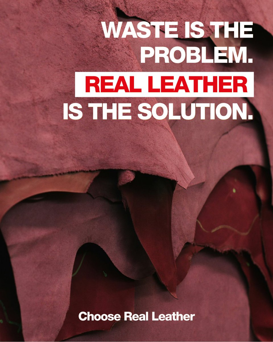 _Real_leather_'s tweet image. Waste is one of the biggest challenges in fashion and materials.

Real leather takes a different approach. A natural by product that uses what already exists and turns it into something made to last.

The material matters.

#ChooseRealLeather #RLSD #SustainableDesign