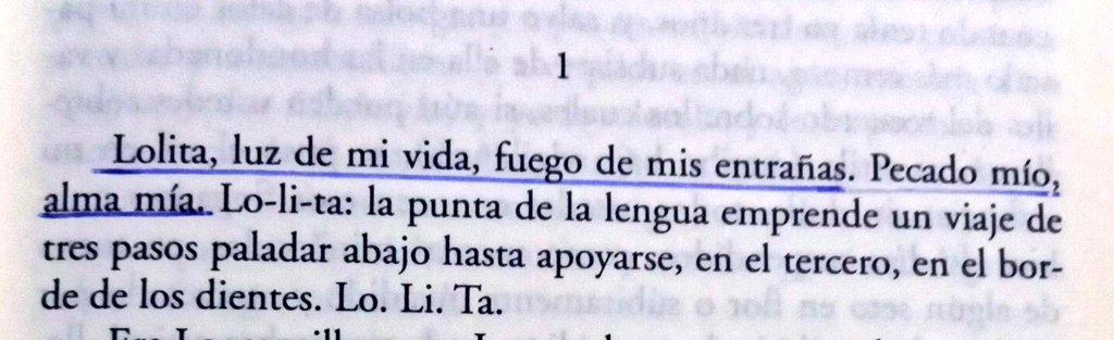 El comienzo de Lolita y mi edición tan bella ♥️
