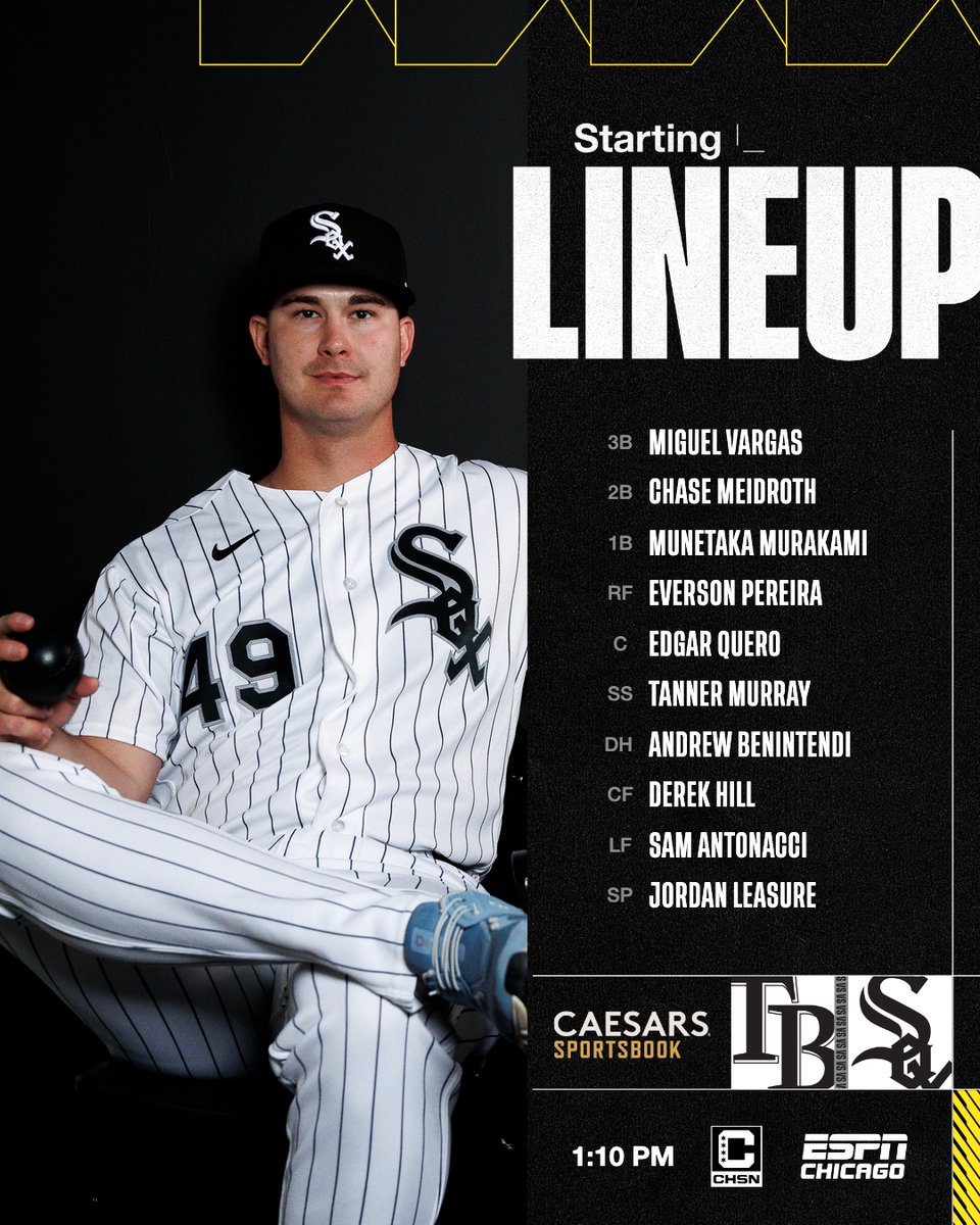 Today's White Sox starters: