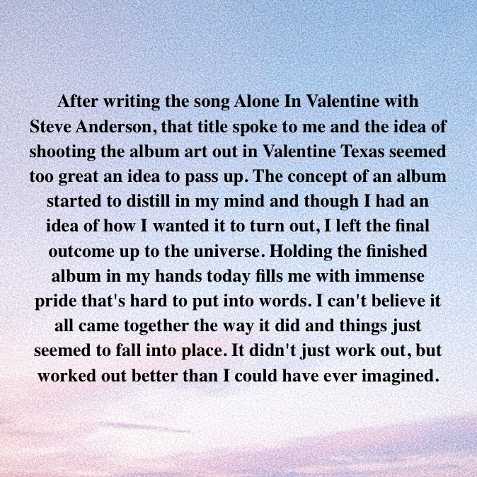 JoeMartinMusic's tweet photo. Alone In Valentine is officially out today!   

Thanks to everyone involved in bringing this album together. 

Please let me know your favorite song. 

See you out on the road!

https://t.co/R8smIKYxwJ https://t.co/Gw7ENRph87