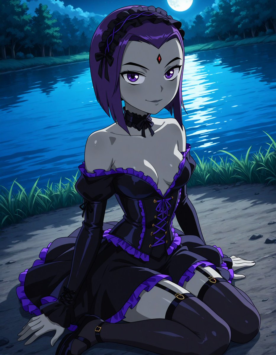 Elryusam's tweet image. #Raven #IAart #IAgenerated #TeenTitans #DC