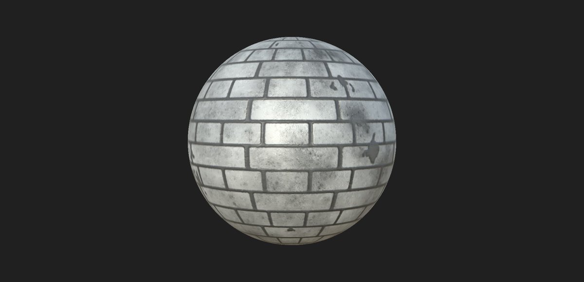 bravetoast52's tweet image. Simple brick wall #SubstanceDesigner #3dart