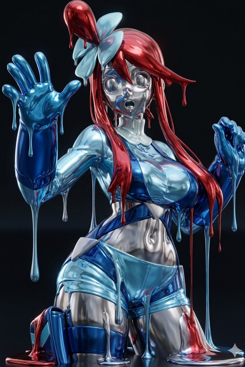 リクエストから、ポkeモンのフウroを液体金属化！
#状態変化　#固め