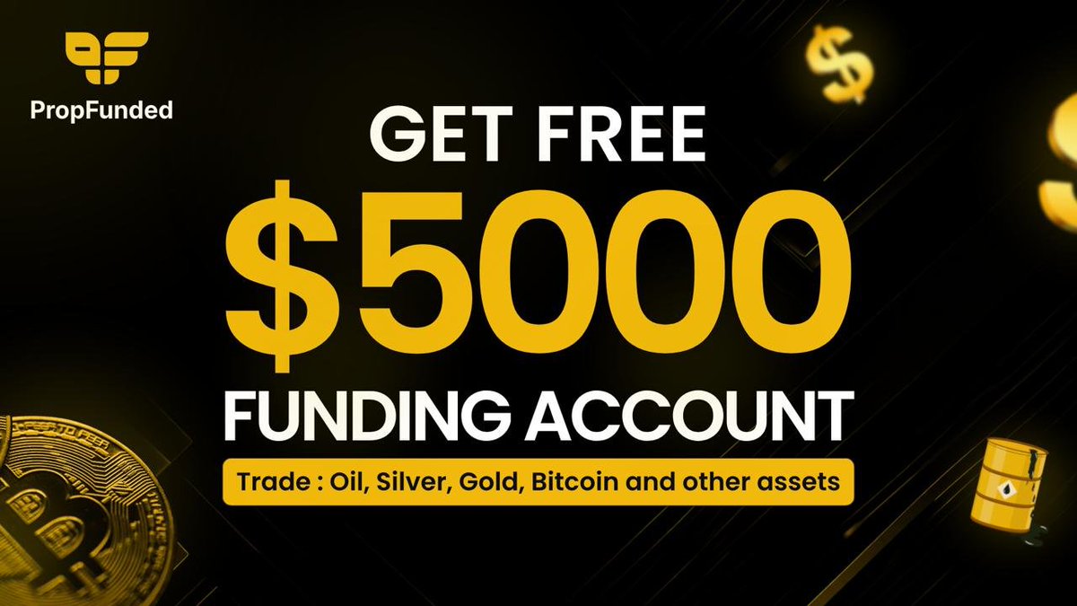 Check out PropFunded if you're looking for a funded trading challenge.
Sign up with my referral link below for a chance to receive a free $5,000 challenge.
Referral code: IY_Q3UIM propfunded.ai/share/bounty/?…
<a href="/propfundedai/">Prop FundedAI</a>