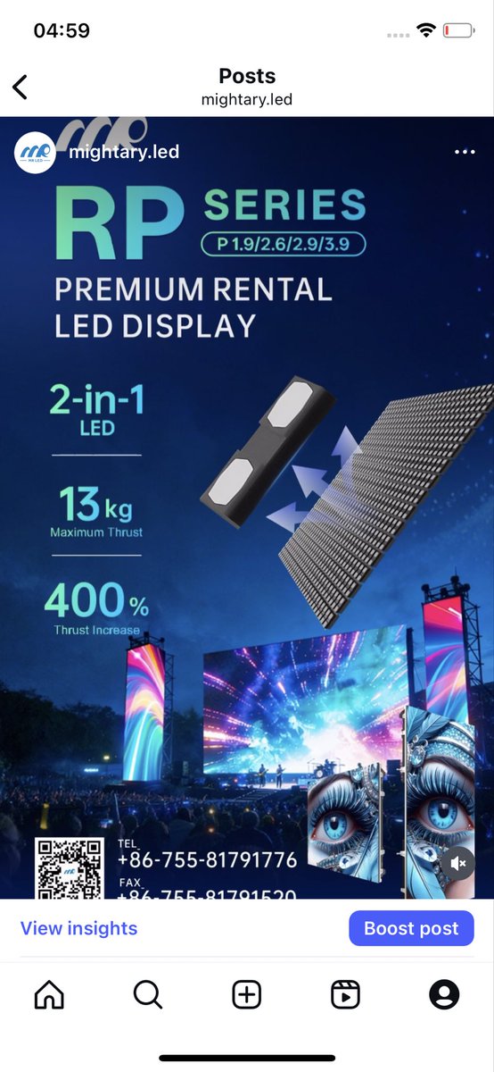 MightaryLED's tweet photo. Dead pixels are a rental nightmare.

The RP Series features 2-in-1 high-thrust lamp beads that redefine durability.Each panel can withstand up to 13kg of thrust.

Screen Protection. Anti-Collision.
Learn more: https://t.co/6aDUQ3vm8a

#MRLED #mightary #RPSeries #RentalLED https://t.co/Gnt8wii0bO