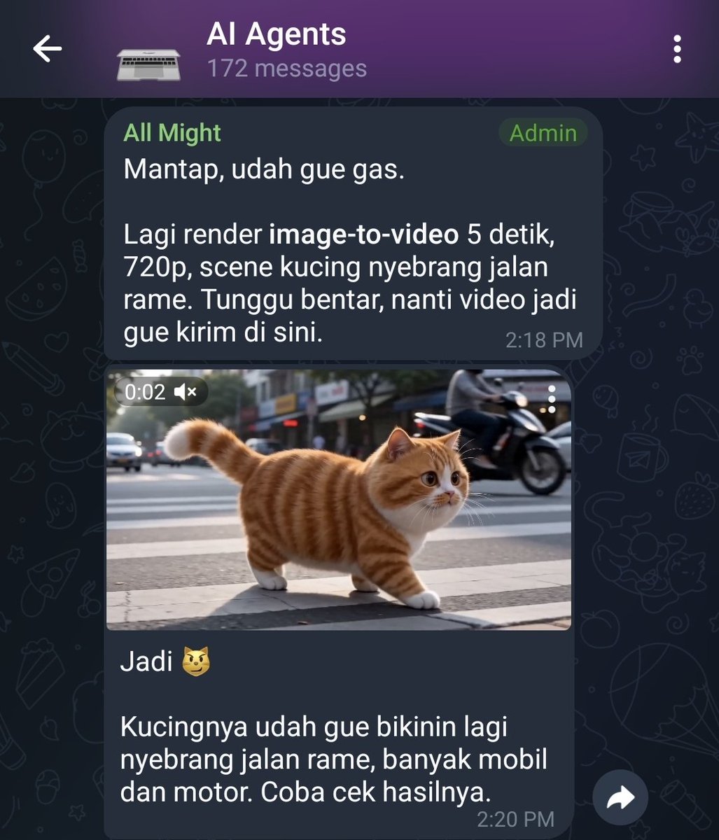 dhiku's tweet photo. Tadi pas acara byteplus, seedance 2.0 officially launch. 

Iseng coba tes di openclaw krn udah native support video generation. 

Setup, top up credit, api keys, <30 menit, udah bisa bikin video 10s pake seedance 🤘  

Hasilnya jg bagus bgt. Lumayan si cost-nya $2-$3 😅 https://t.co/EdZibFDFtG