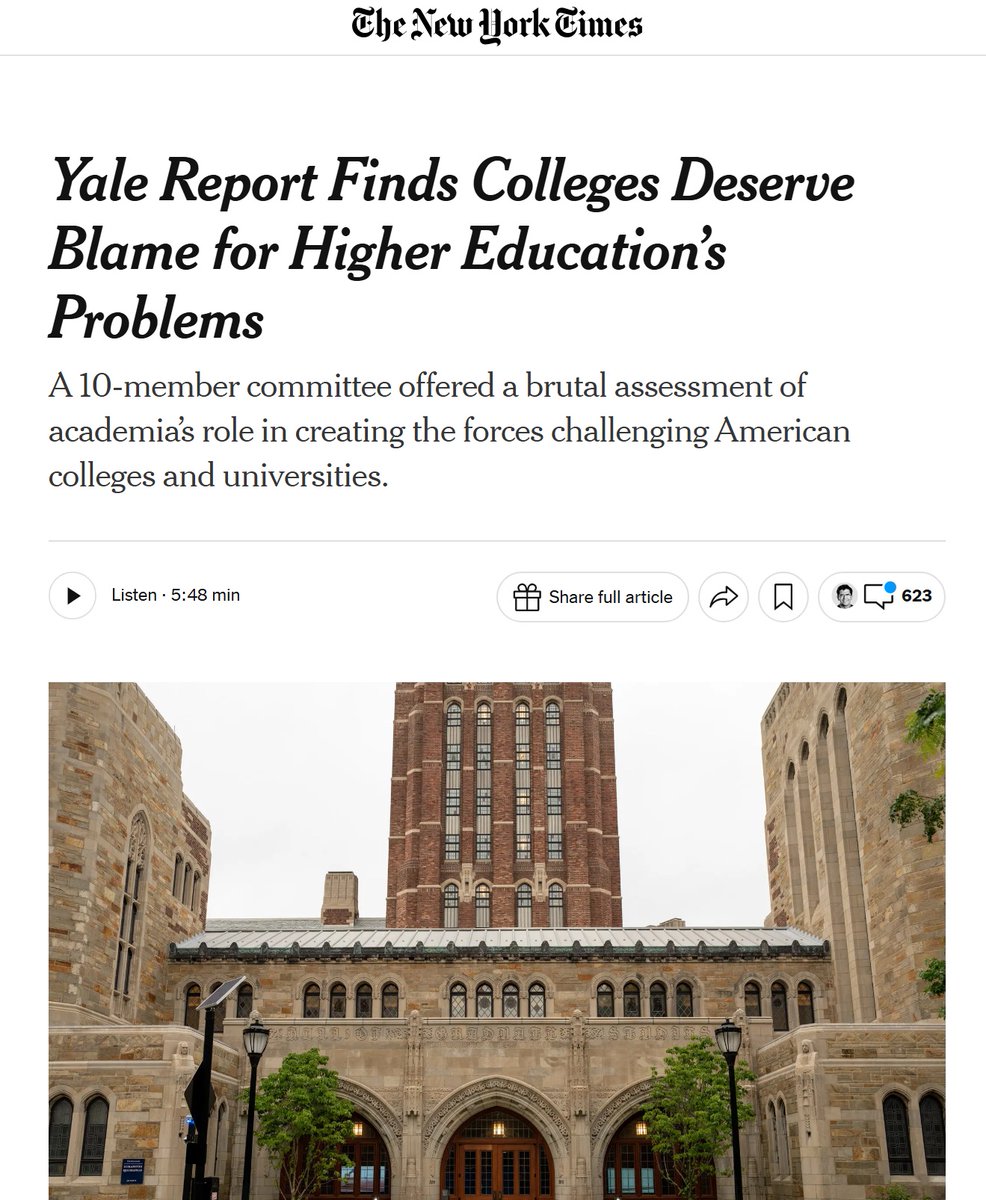 NolanHigdonCML's tweet image. It seems the Ivy League and the Paper of Record are finally catching up. 🏛️📰 Yep, @Yale  and the @nytimes  are echoing the MAGAcademy thesis.
Pick up your copy now:  project-censored.org/shop/p/magacad…
 🇺🇸 #MAGAcademy #Yale #nytimes
nytimes.com/2026/04/15/us/… @ProjectCensored
