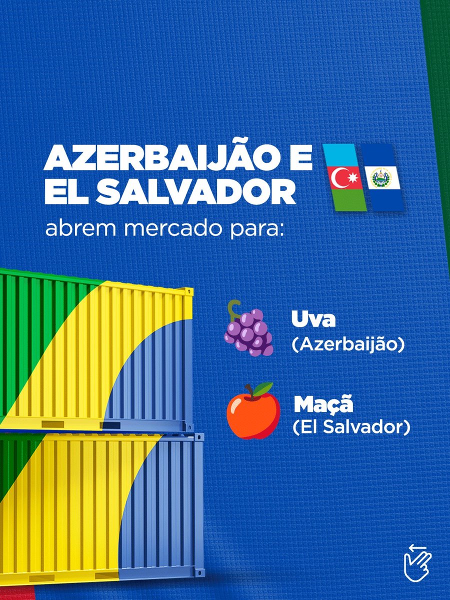 Mapa_Brasil's tweet photo. 🌍 O agro brasileiro amplia sua presença global com novas conquistas.

🇧🇷 O Brasil abriu mercados em cinco destinos estratégicos: Arábia Saudita, Azerbaijão, El Salvador, Jordânia e Etiópia. https://t.co/3DI8L3dHuU