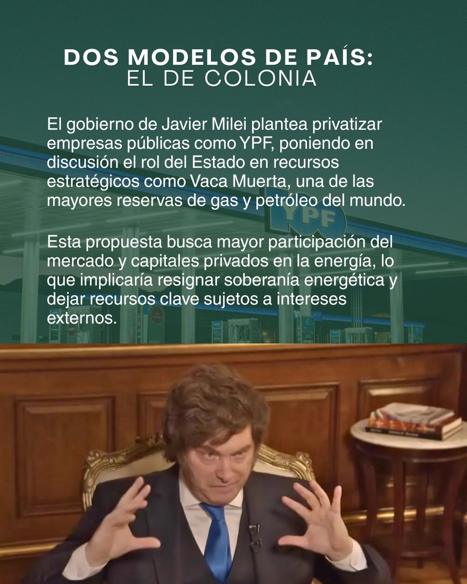 pj_sanmiguel's tweet photo. YPF es Argentina. 🇦🇷

En 2012, con la decisión de Cristina Fernández de Kirchner y el rol de Axel Kicillof, la Argentina recuperó el control de su energía. 

No fue solo una ley, fue una definición de país. https://t.co/kOiI84FyI3