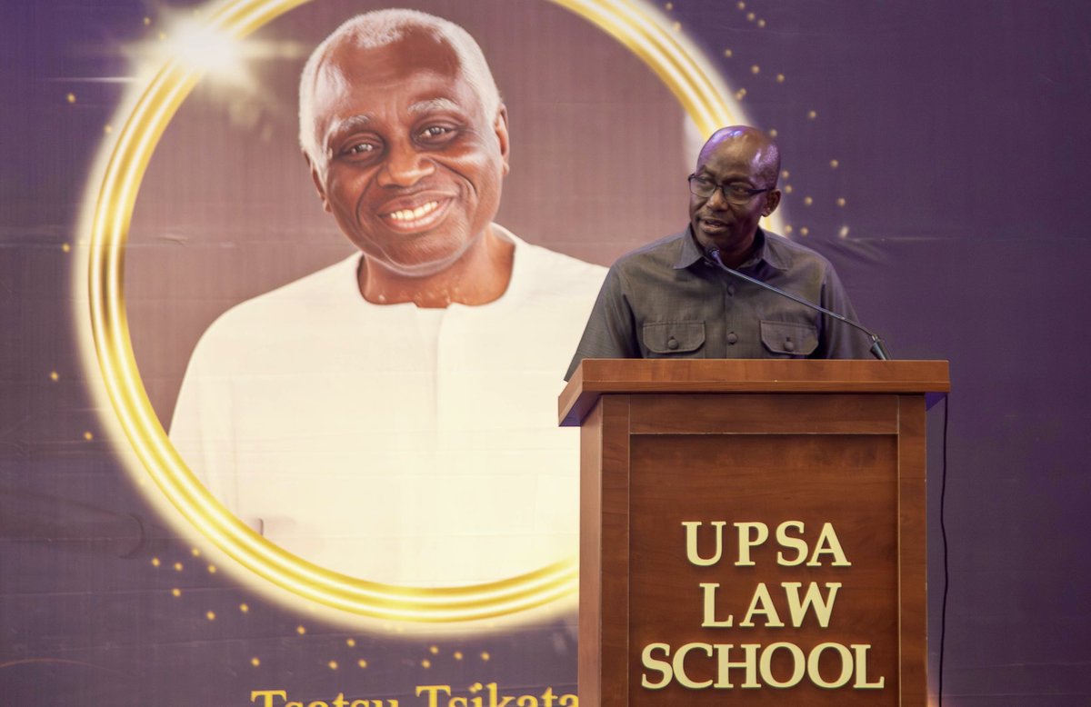 CEOofGNPC's tweet photo. It was a humbling moment to join the UPSA Law School to honour Mr. Tsatsu Tsikata at the 2026 Honorific Lecture & Award.

Mr. Tsikata’s contribution to GNPC and to Ghana’s petroleum sector is remarkable. His leadership during the early years of the Corporation helped lay the foundation for the industry we have today.

At a time when Ghana was still exploring its potential, he led efforts that positioned the country to pursue offshore oil and gas development and build the institutional strength needed to support it.

As we continue our work to sustain production, expand our gas business, and advance new opportunities such as the Voltaian Basin, it is important to recognize the foundations on which we stand.

This occasion reminds us that progress is built over time, through leadership, vision, and service.

We extend our best wishes to the legend.

#EmpoweringDreams