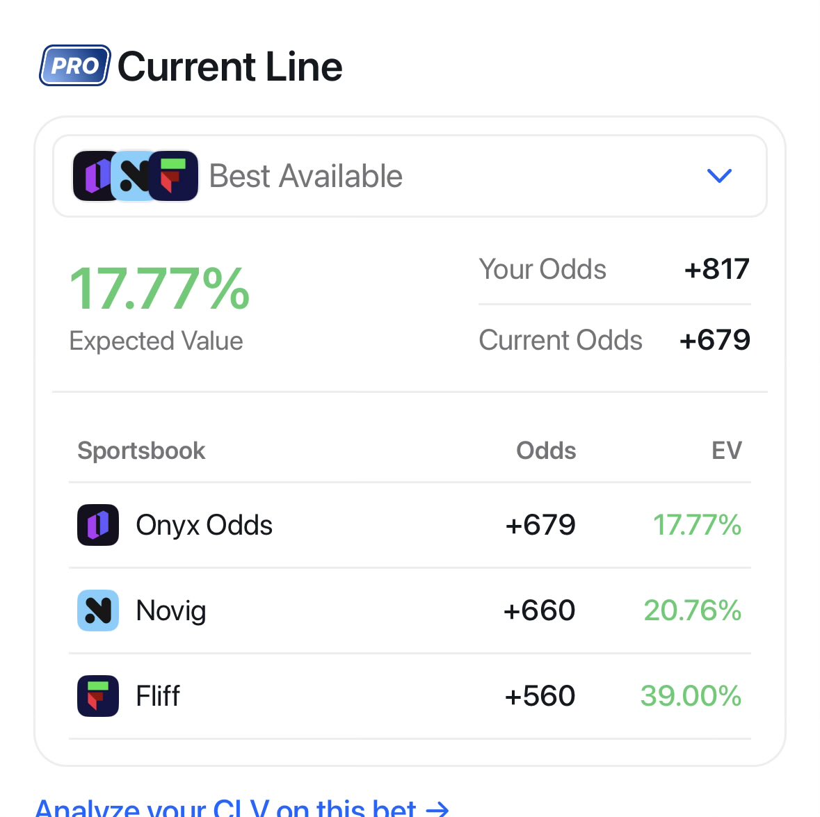 Cic | +EV Betting tweet media