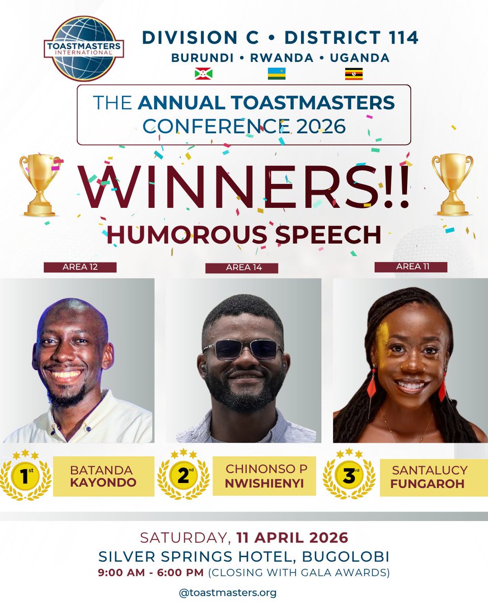 Toastmasters Uganda tweet media