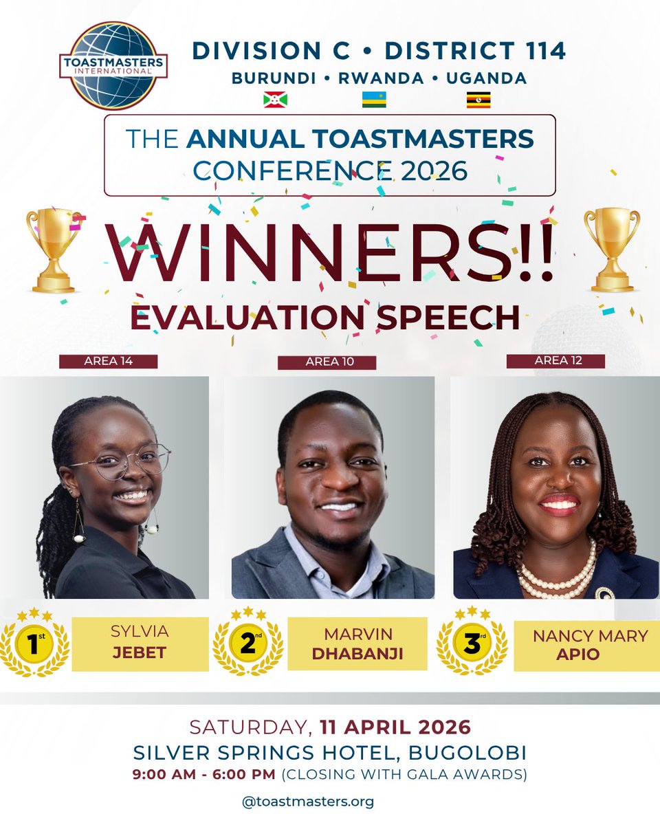 Toastmasters Uganda tweet media