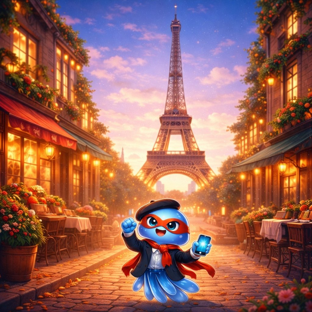 SuperJellyMeme's tweet image. 🇫🇷 Super Jelly in France
Eiffel Tower 
🥖 bakery | ☕ café | 🧀 cheese

In Paris, even silence feels elegant.
Super Jelly floats through light and memory.

“Even the smallest glow can light up a big world.”

🌊 Guess the next stop?

 #France #Paris #EiffelTower #JellyWise
