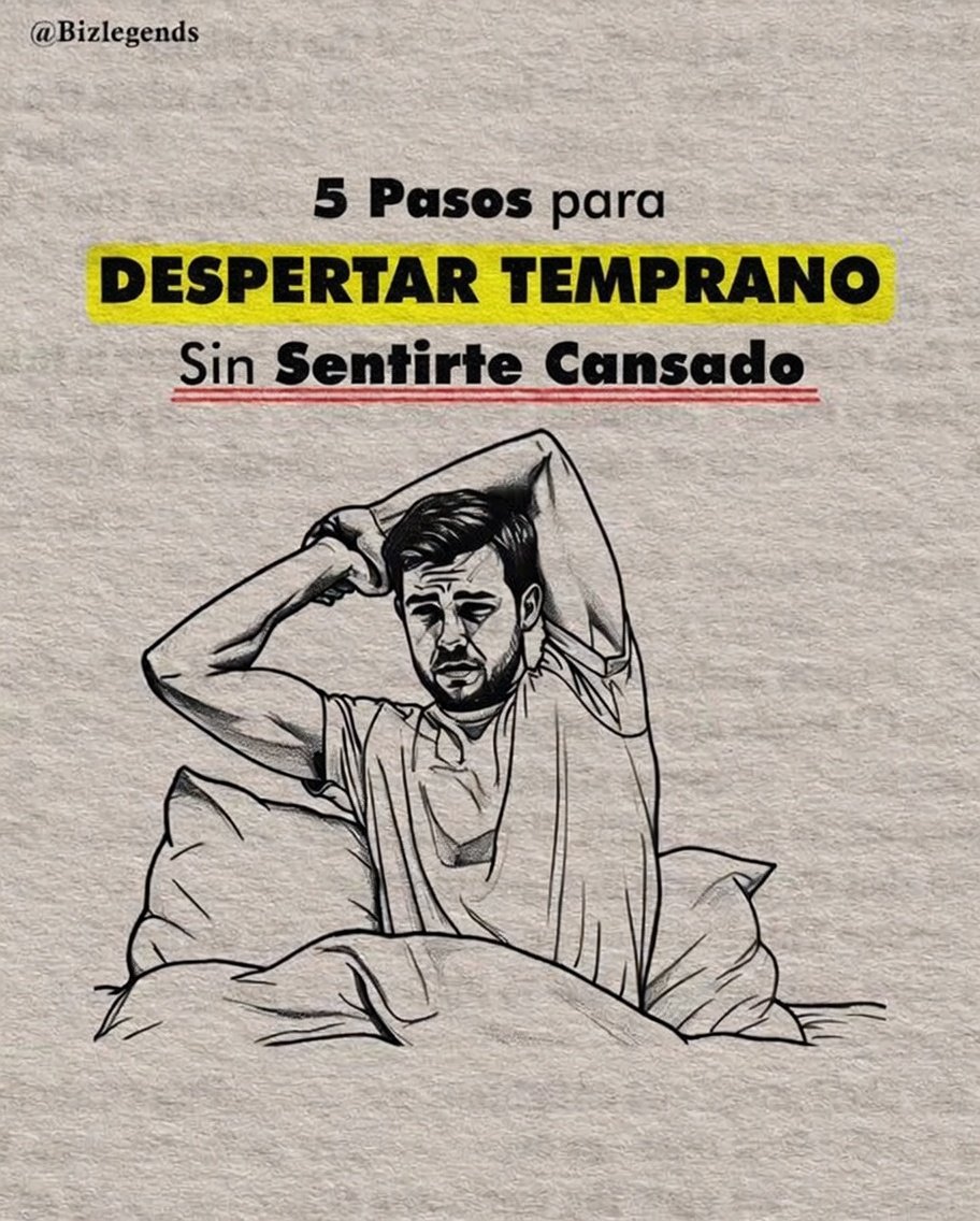 HProductiva's tweet photo. 5 PASOS PARA DESPERTARTE TEMPRANO SIN SENTIRTE CANSADO

(La mayoría falla en el primero)

🧵 Hilo: https://t.co/QdZUhbTDai
