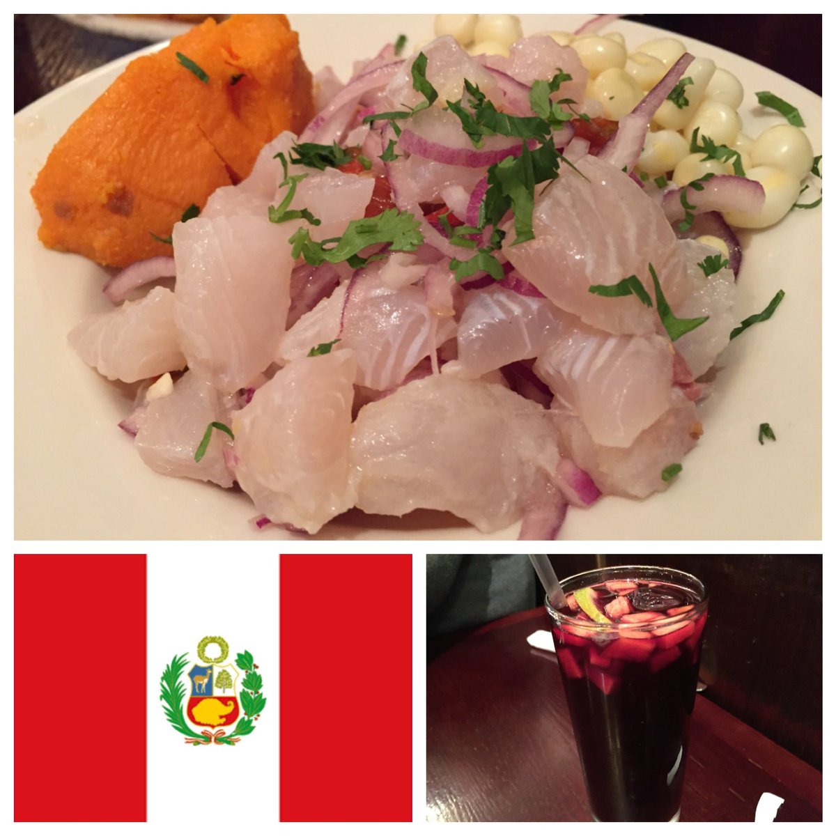 MGEatsTheWorld's tweet image. COUNTRY #24: PERU

Dish: Ceviche (raw whitefish marinated in lime juice, served with corn and sweet potato) and chicha morada (sweet purple corn drink)

Restaurant: Riko Peruvian Cuisine (Chelsea)

#peru #nyc #food #MikeGeorgeEatsTheWorld