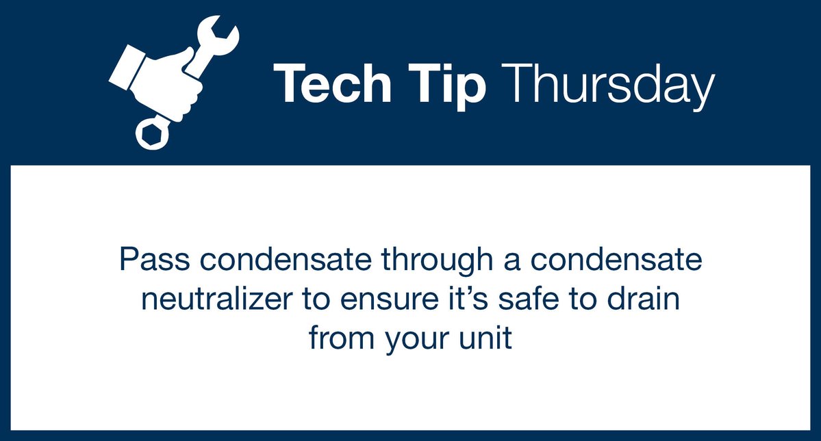 PVIWaterHeaters's tweet image. To ensure condensate is safe to drain from your gas-fired unit, pass it through a condensate neutralizer. Learn more: ow.ly/Xj3Q50YBMwC #PVI #TechTipThursday #CondensateNeutralizer