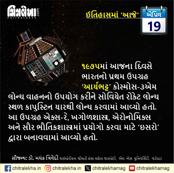 chitralekhamag's tweet image. Today In The History
#todayinthehistory #today #TodayInHistory #Chitralekha #ChitralekhaNews