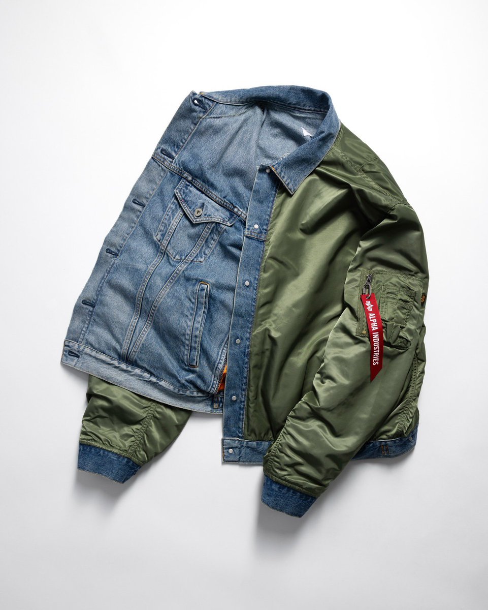 Junya Watanabe x Alpha Industries Reversible Denim MA-1 Bomber