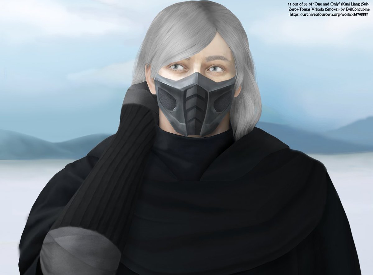 EvilConcubineMK's tweet photo. I'm finally posting something. I'm starting with something from my illustrated story, called One And Only. You can find it on Ao3 or tumblr (the links are in my bio), there's no point in reposting the whole story here. :) #kuaitomas #subsmoke #tomasvrbada #kuailiang #MortalKombat https://t.co/O1dd3fTwTo