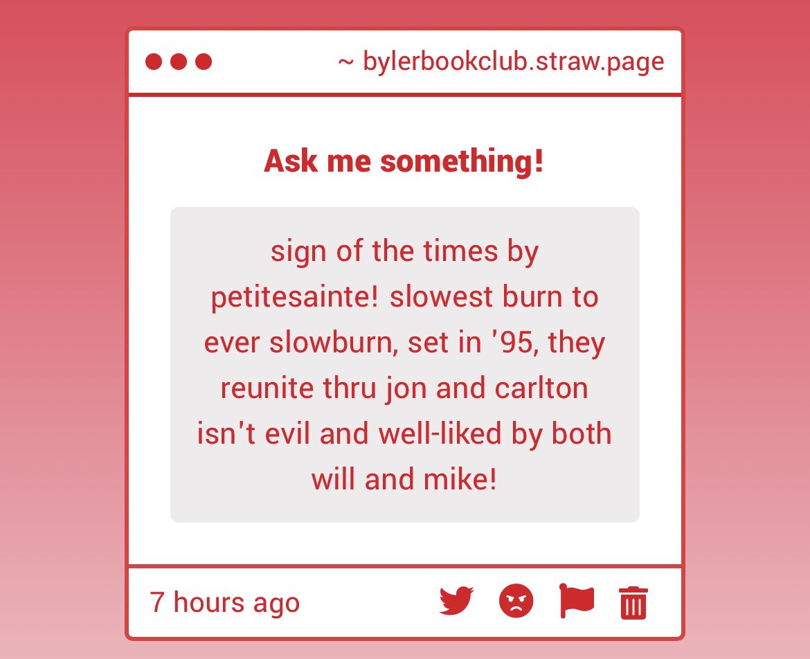 bylerlostfound's tweet photo. omg this sounds so good thank you! I LOVE slow burn!! https://t.co/M8FgC5Yr5M