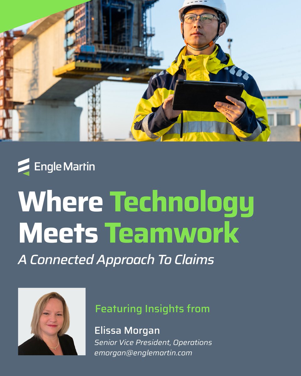 EngleMartin's tweet photo. What does it take to deliver both speed and accuracy in today’s claims environment?
At Engle Martin, it starts with connection. 

Read the article here: https://t.co/4Q23WRzwP3

#ClaimsManagement #InsuranceInnovation https://t.co/BctTPBk0HX