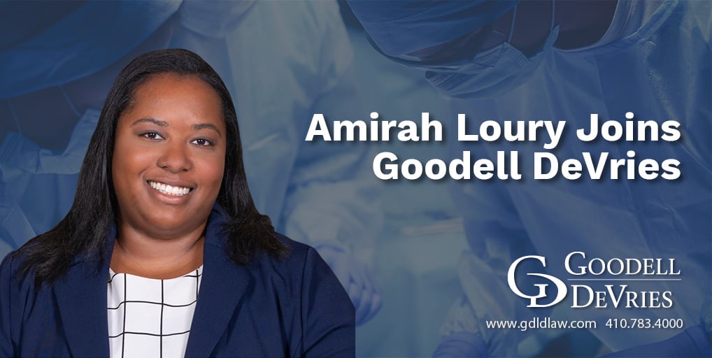 Goodell_DeVries's tweet image. We're pleased to welcome our newest associate, Amirah Loury,  to Goodell DeVries's Medical Malpractice Practice Group. Amirah represents healthcare clients in medical negligence claims. Welcome aboard, Amirah! hubs.li/Q04clt4L0 #medicalmalpracticedefense #litigation