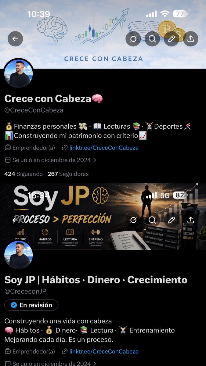 Soy JP | Hábitos · Dinero · Crecimiento tweet media