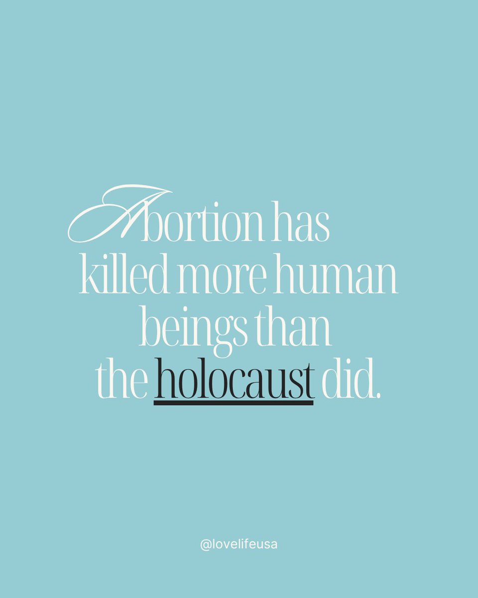 63+ million since 1973… This is our modern day holocaust. 

Share this to bring awareness to the atrocity taking place in our nation.