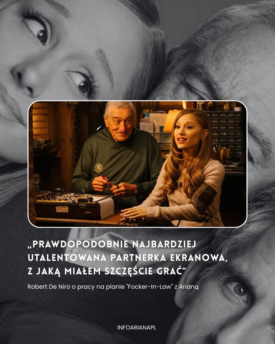 Robert De Niro i Ben Stiller pochwalili grę Ariany w filmie "Focker-In-Law" podczas Cinemaconu:

Robert De Niro: „Prawdopodobnie najbardziej utalentowana partnerka ekranowa, z jaką miałem szczęście grać.”

Ben Stiller: „W pewnym sensie jest jakby nową wersją mojej osoby.”

Robert