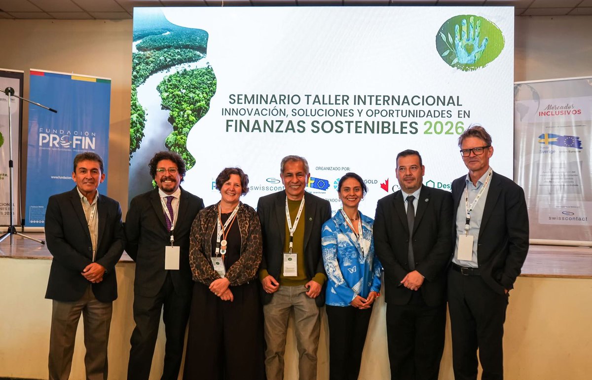 UNIDO_Bolivia's tweet photo. El representante país de ONUDI en Bolivia, Diego Alvarez participó en el Seminario Taller Internacional “Innovación, Soluciones y Oportunidades en Finanzas Sostenibles 2026” donde resaltó la importancia de la minería aurífera responsable en el marco de las finanzas sostenibles. https://t.co/OHzsSgqLZ4