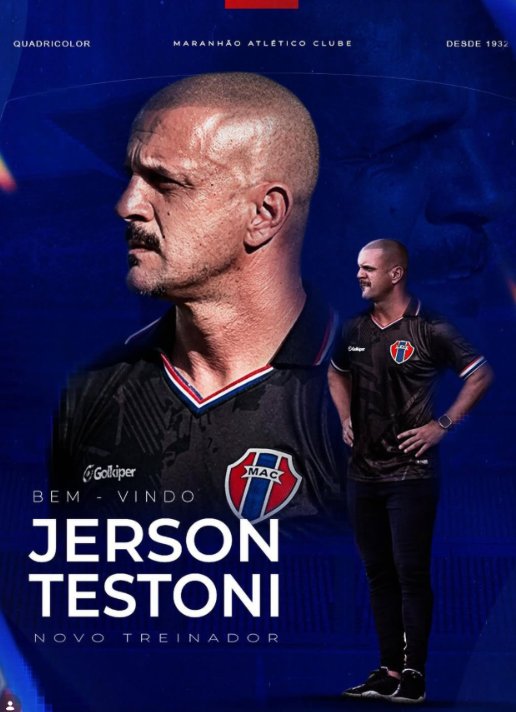 Jerson Testoni é o novo técnico do Maranhão pra sequência da Série C do Brasileiro.