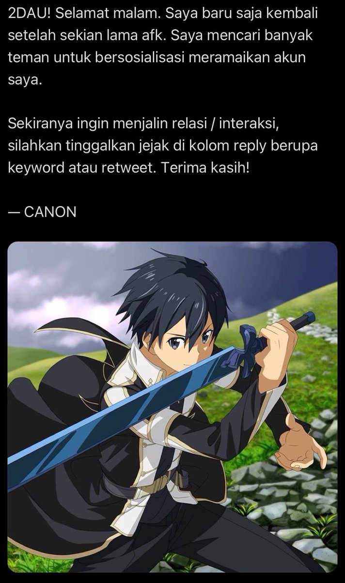 Kirito tweet media