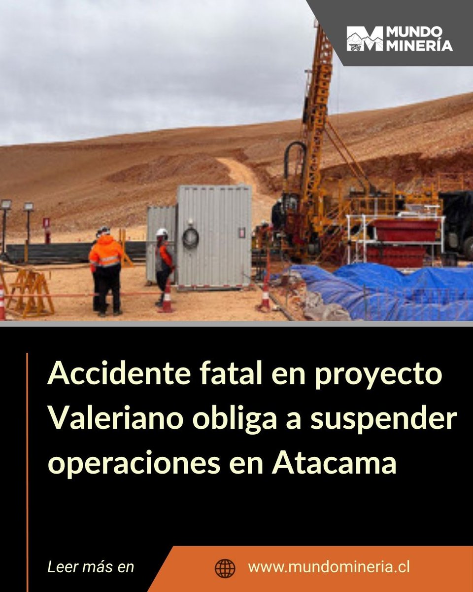 MundoMineria's tweet image. El hecho afectó a un trabajador contratista durante labores de transporte vinculadas a la operación.

mundomineria.cl/2026/04/16/acc…

#mineriachilena #mineria #ATEX