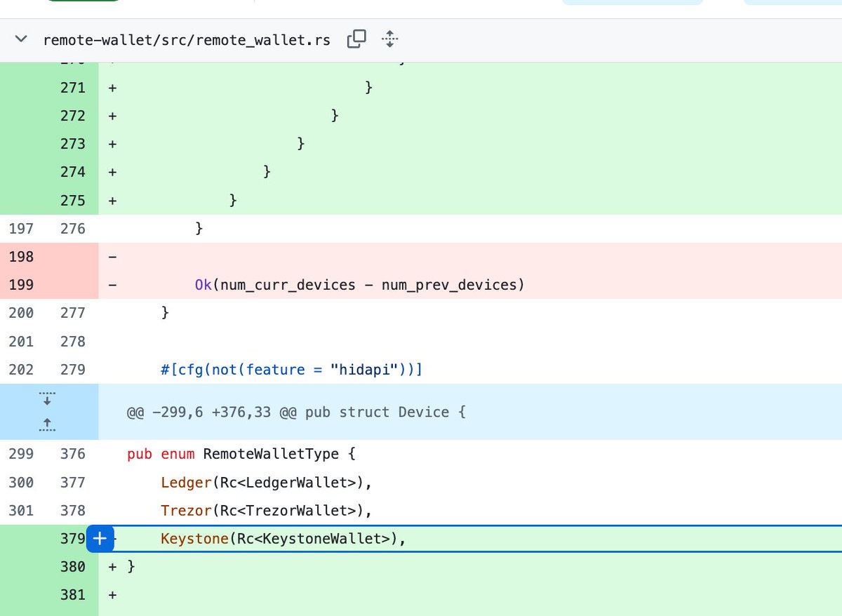 Latest update on our Solana CLI integration 📣

We've improved and implemented the Keystone integration on the latest code based on earlier feedback.

Our new PR is now submitted and awaiting review from <a href="/anza_xyz/">Anza</a>

Once integrated, you can:
→ Execute all transactions while