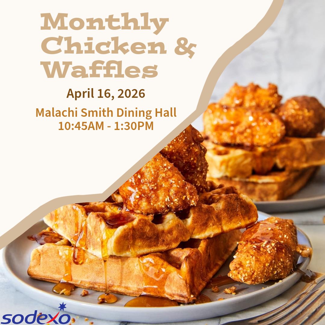 Reddie_Dining's tweet image. Last call for Chicken &amp;amp; Waffles this semester! 🧇🍗🔥

Don’t miss your chance to enjoy this fan favorite—join us in the dining hall and end the semester on a delicious note. Bring your friends and come get it while it lasts! 😋

#ChickenAndWaffles #LastCall #CampusEats