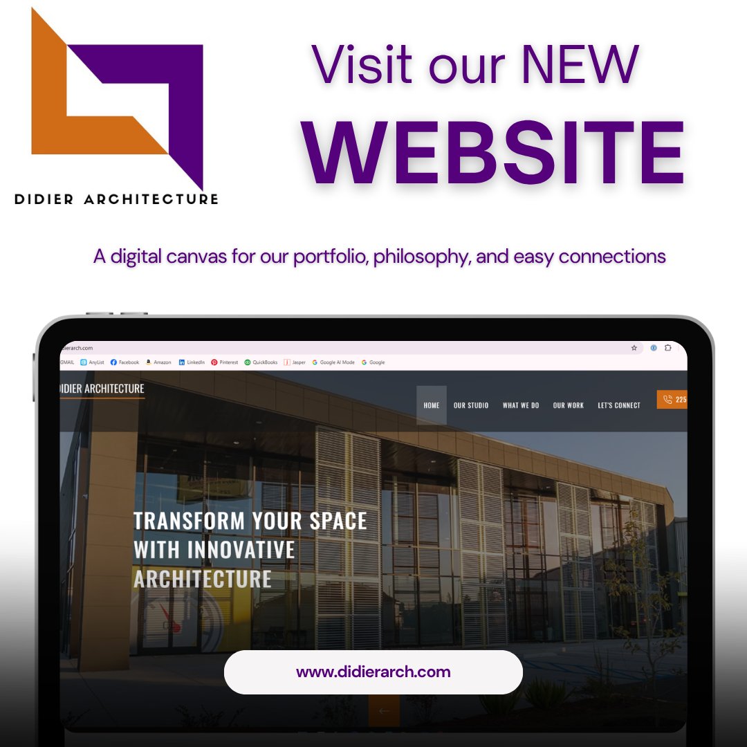 DidierArch's tweet image. Our digital canvas is live! Step inside the new Didier Architecture website to explore our portfolio, discover our design philosophy, and easily connect with our team. What aspirations will we build together?
#DidierArchitecture #NewWebsite #VisionaryDesign