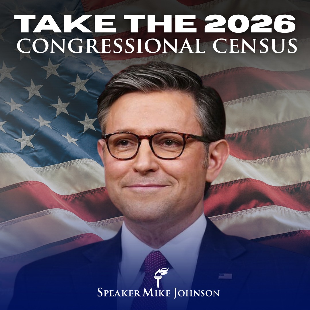 MikeJohnson's tweet photo. Under Speaker Johnson, we are working to put more money in your pocket and cut government fraud. To keep this momentum going in 2026, the Speaker needs your feedback in the Congressional Census. Don't let the Left bring back their radical spending.