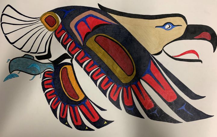 wiggytek's tweet image. Art of the Day! "Eagle with a Fish". Buy at: ArtPal.com/jackmckinnon19…