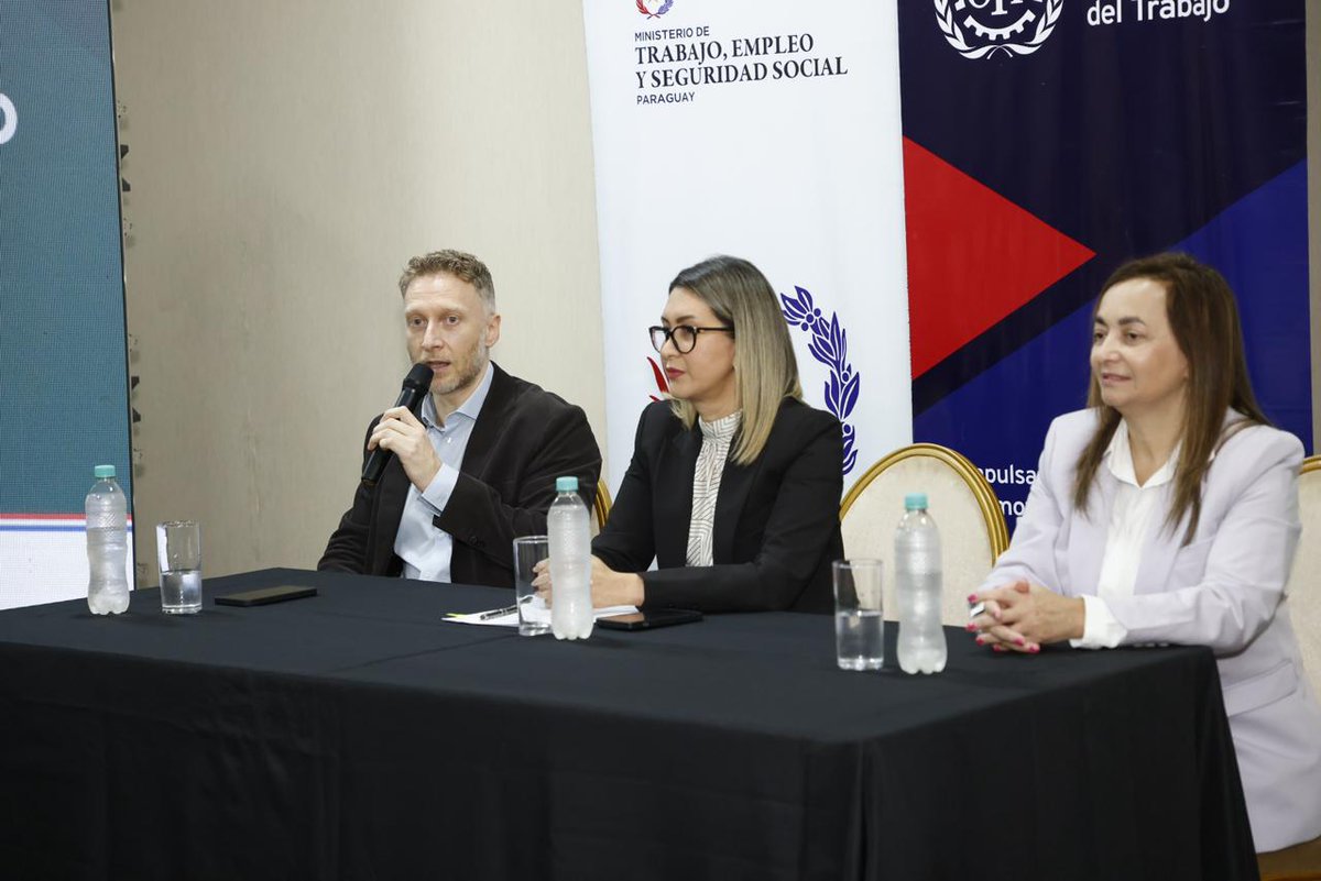 OITconosur's tweet photo. Esta semana la OIT participó en el primer taller nacional para la construcción de la III Estrategia Nacional de Prevención y Erradicación del Trabajo Forzoso 2026–2030 en Paraguay 🇵🇾
Un proceso basado en el diálogo social para avanzar hacia su eliminación.
#CONTRAFOR https://t.co/gtSgOT2UPP