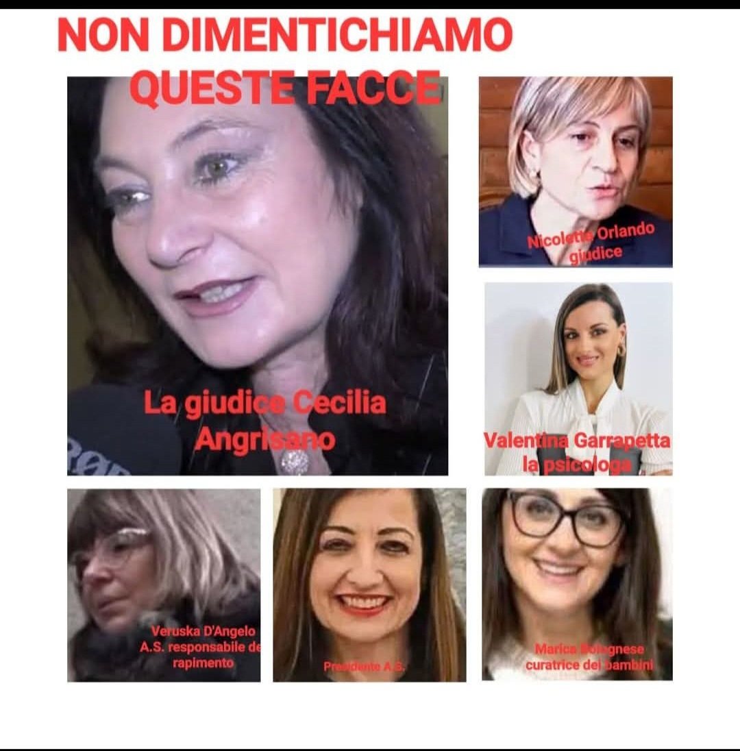 Pensate che per colpa di queste professioniste 3 bambini sono rinchiusi in una casa famiglia ed invece di giocare all'aria aperta devono passare giornate primaverili per essere sottoposti a perizie ( sevizie ? )