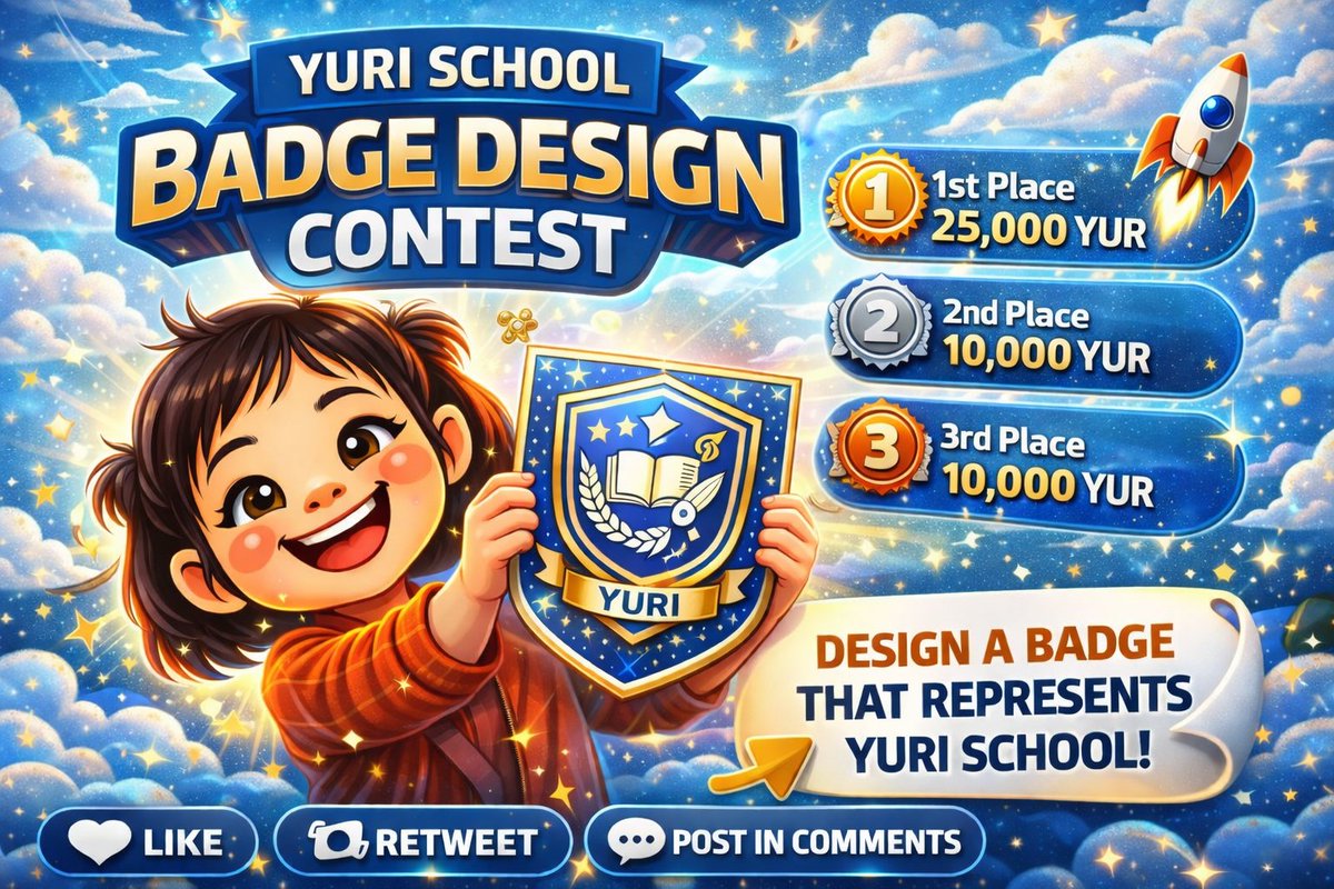 yurischoolx's tweet image. YURI SCHOOL BADGE CONTEST 🎓

It’s time to design the official identity of YURI School.

We are calling on all creatives to design a unique SCHOOL BADGE that represents the vision, strength, and future of YURI School.

Think bold. Think meaningful. This badge should stand as a