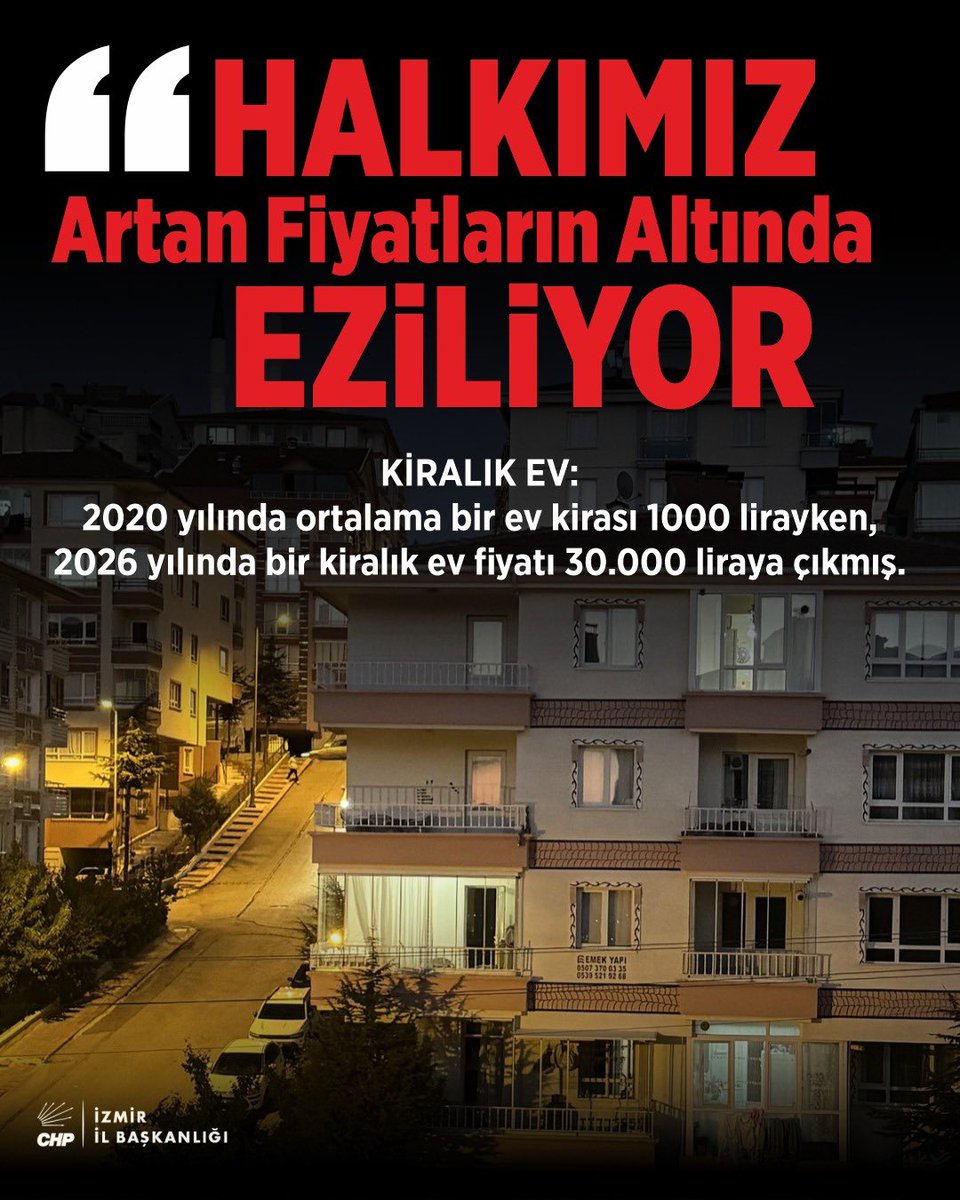 CHP İZMİR İL BAŞKANLIĞI 🇹🇷 tweet media