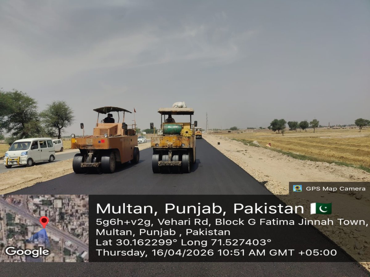 cwdpunjab's tweet image. #سڑکیں_بحال_پنجاب_خوشحال
Under Chief Minister Punjab @MaryamNSharif Roads Restoration Program, Construction of 𝗔𝗱𝗱𝗶𝘁𝗶𝗼𝗻𝗮𝗹 𝗖𝗮𝗿𝗿𝗶𝗮𝗴𝗲𝘄𝗮𝘆 𝗠𝘂𝗹𝘁𝗮𝗻 𝗩𝗲𝗵𝗮𝗿𝗶 𝗥𝗼𝗮𝗱 (𝗹𝗲𝗻𝗴𝘁𝗵 𝟮𝟱.𝟴𝟬 𝗸𝗺) in District #Multan
#roadsrestorationprogram