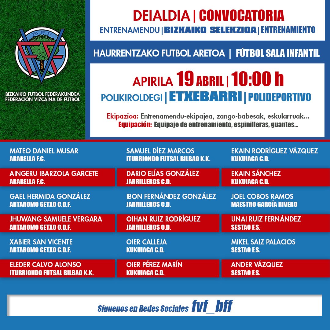 Federación Vizcaína de Fútbol tweet media