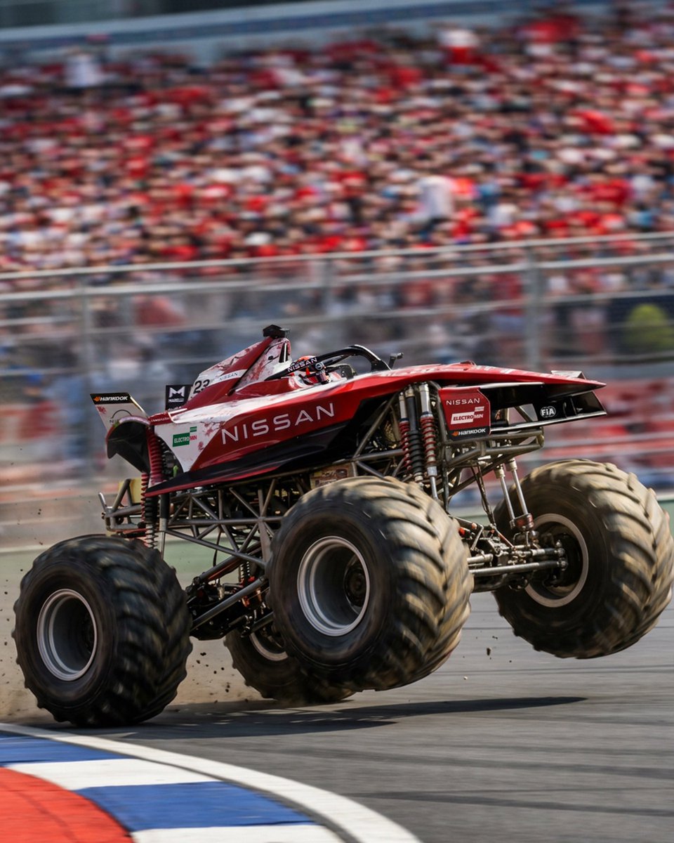 NISMO's tweet photo. Monster Jam incoming...
 
Who wants to see an all-electric Monster Jam?⚡️
 
@Nissan #MonsterJam https://t.co/rBo8oo7iCz