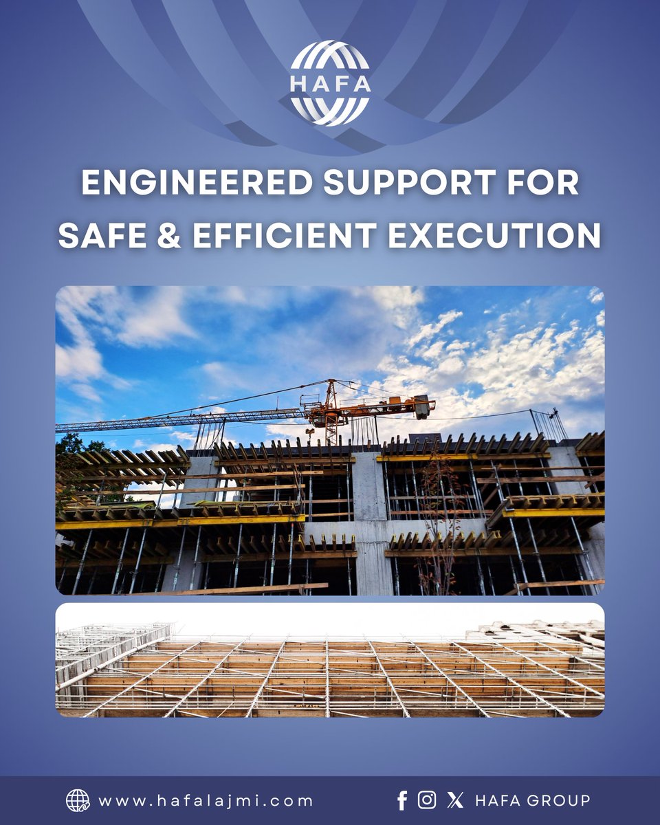 HAFA_GROUP's tweet photo. At HAFA GROUP, We Provide Scaffolding, Heavy Lifting, And Temporary Construction Facilities To Support Complex Projects With Safety And Precision ⚙️

Safe. Strong. Efficient ✅

#Scaffolding #HeavyLifting #Construction #HAFAGroup #Engineering #Projects #Industrial #Safety https://t.co/gbsOiRsV3q