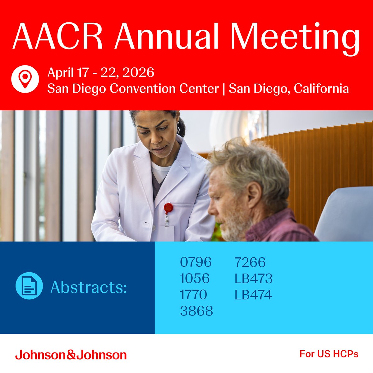 JJ_IMMedAffairs's tweet image. For US #HCPs: @AACR’s 2026 Annual Meeting has come to a close. Click below to view J&amp;amp;J presentations. #Oncology #AACR26​ 

congresshub.com/Oncology/AACR2…